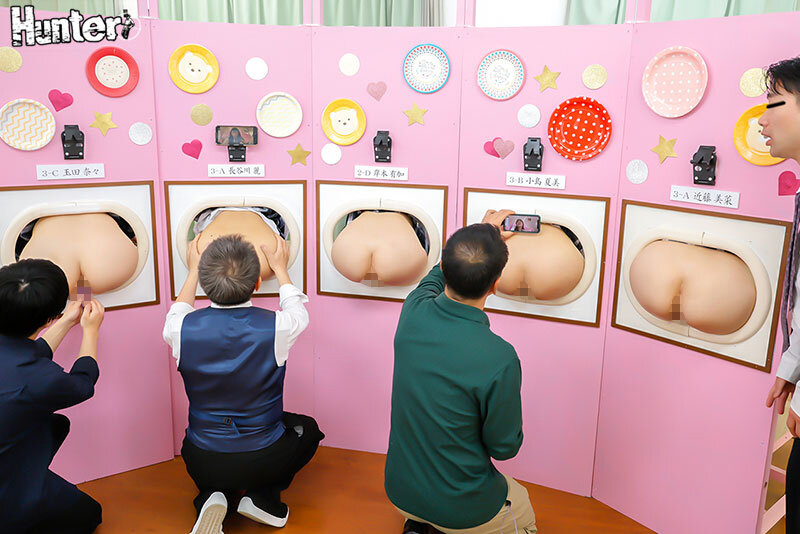 「【女子校生】美術部の壁尻展覧会で3P中出し!尻フェチ必見の文化祭特設コーナーで電マ責め」のサンプル画像4枚目