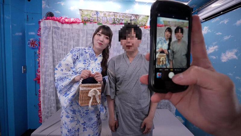 「【素人】浴衣美女はるかちゃんにナンパ中出し！尻フェチ必見の顔射＆局部アップでマジックミラー号絶頂」のサンプル画像2枚目