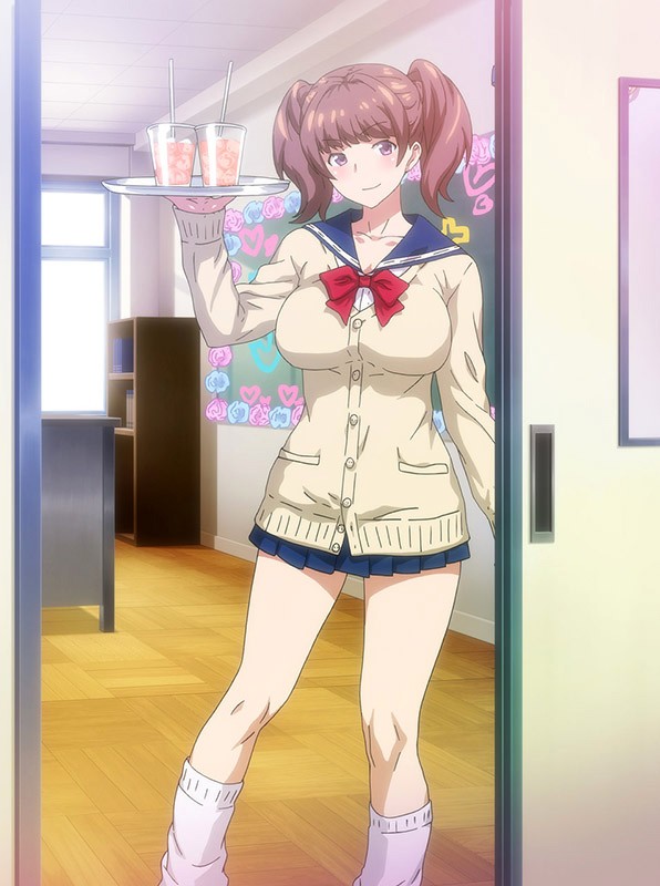 「巨乳女子校生が学園祭で濃厚フェラ&中出し!学生服姿の美少女とのエッチな放課後」のサンプル画像2枚目