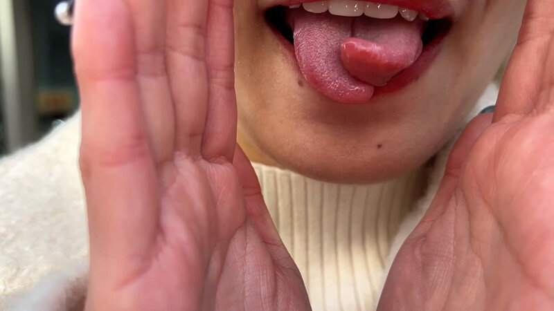 「【素人】美容部員お姉さんはるのちゃんの口内観察プレイ|街角ナンパ企画で見せる恥じらい」のサンプル画像3枚目