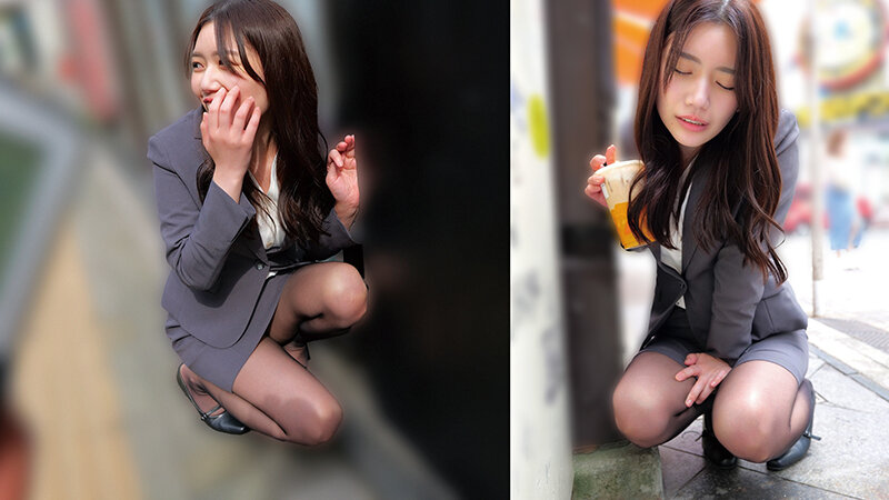 「【羞恥】美乳OLがビジネススーツ姿で野外露出！リモコンバイブお散歩で絶頂する28歳美女」のサンプル画像6枚目