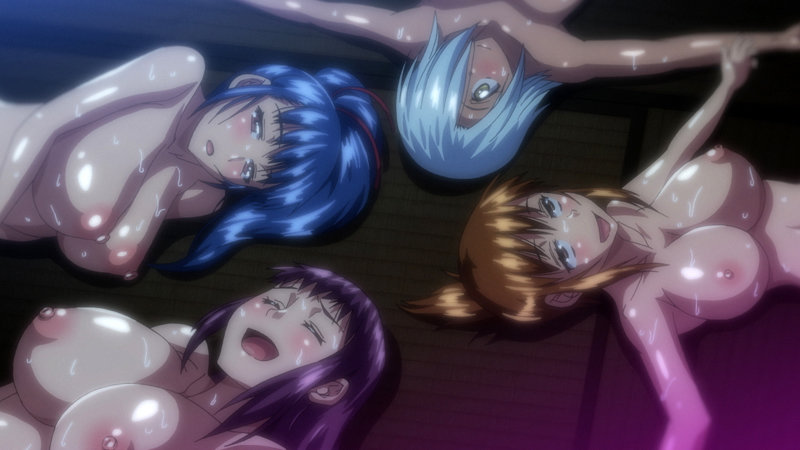 「【OVAじょしラク!#5】巨乳女子校生とのハーレム中出しシーンが話題のアニメ作品」のサンプル画像10枚目